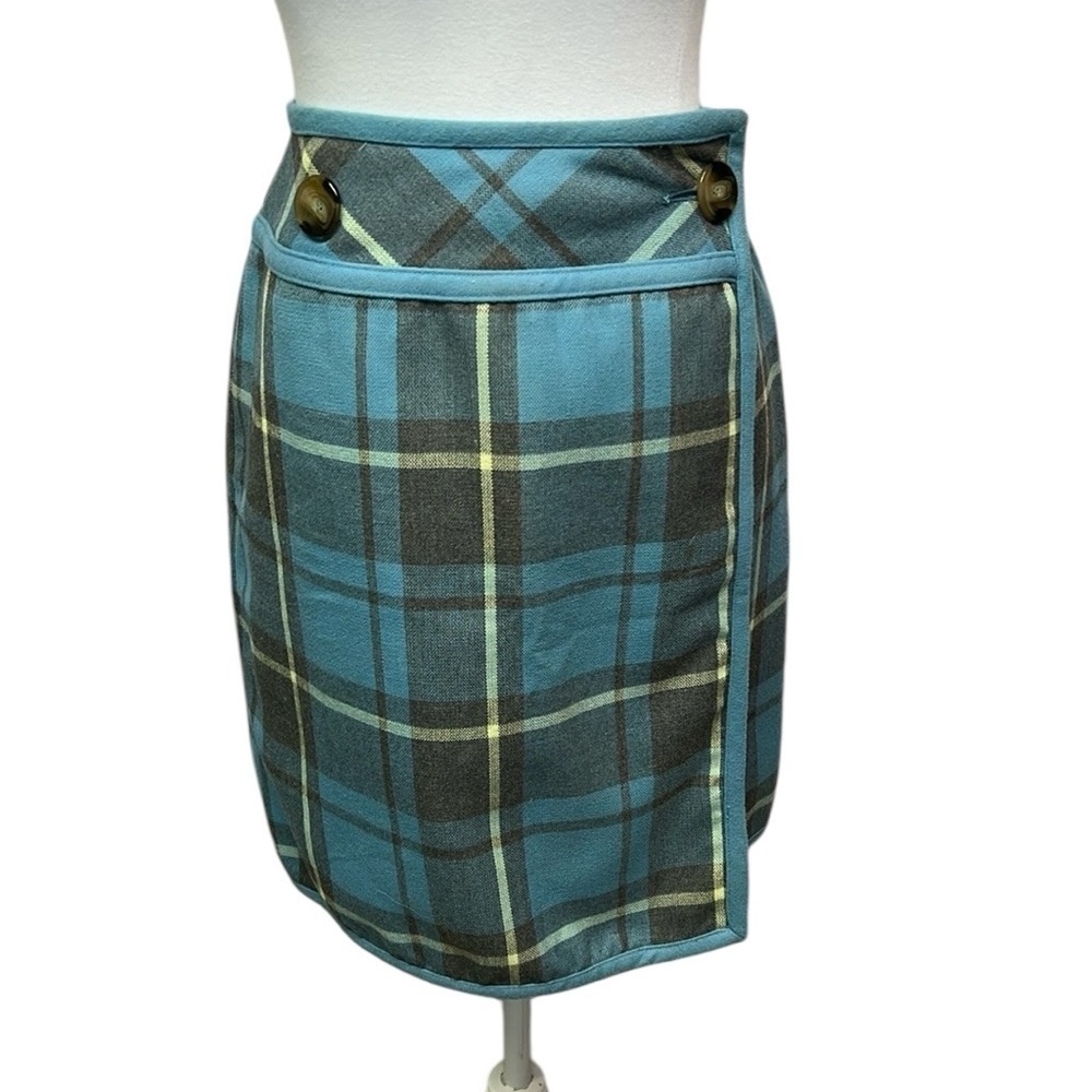 Nine & Company Plaid Wrap Skirt